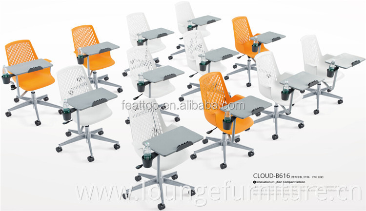 Hot Sales Simple Design Office Single Sofa Chair With Table Top Training Dedicated Sofa Chair
